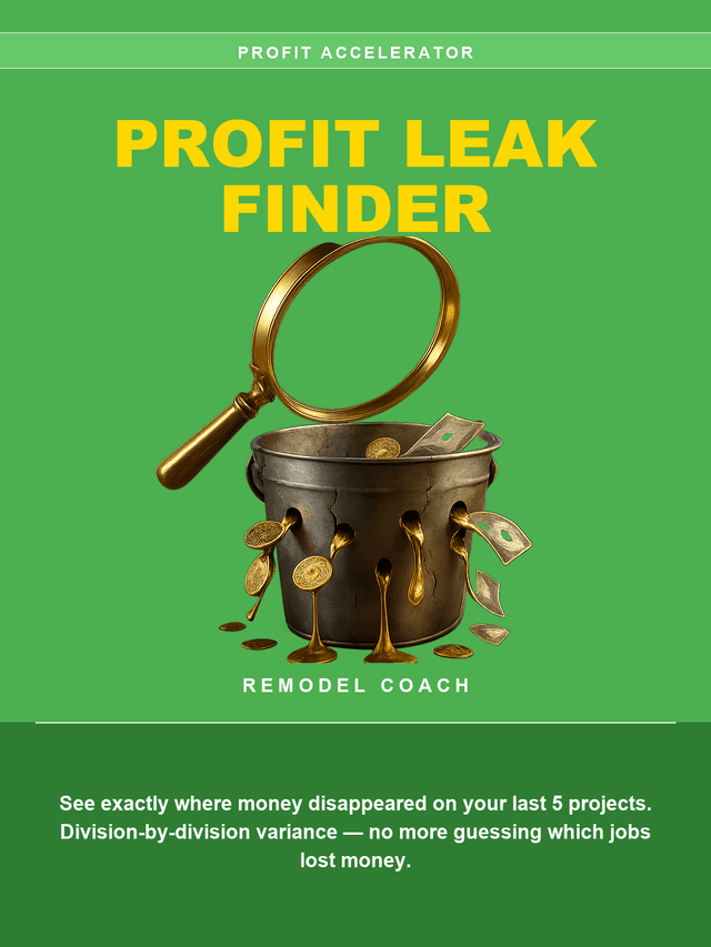The Profit Leak Finder workbook cover