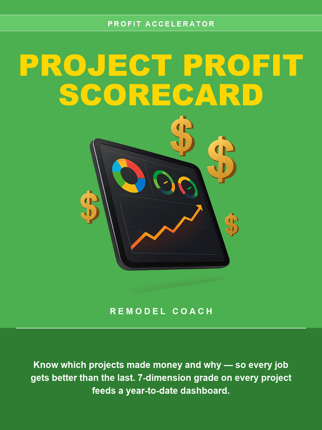 The Project Profit Scorecard workbook cover