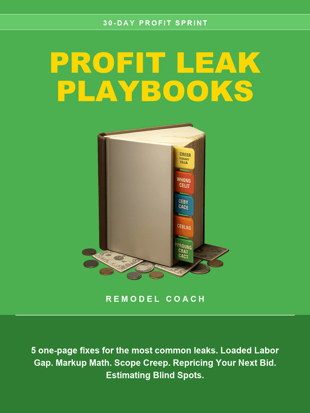 Profit Leak Playbooks cover